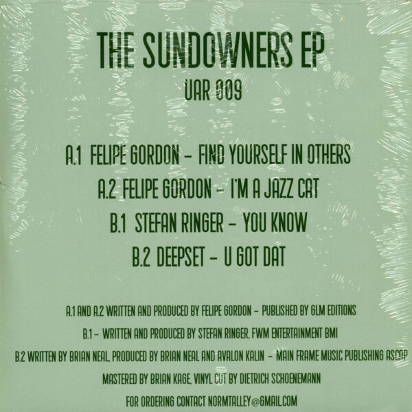 Various - The Sundowners EP Vinyl Jazzy House Deep House Detroit House
