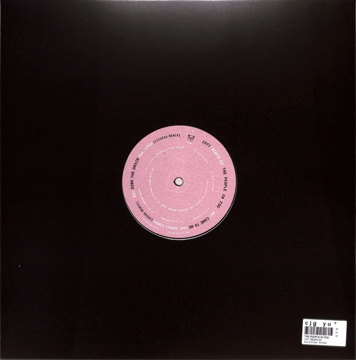 The People In Fog - 1977 Remix EP Vinyl Deep House Electro Deep Techno Acid