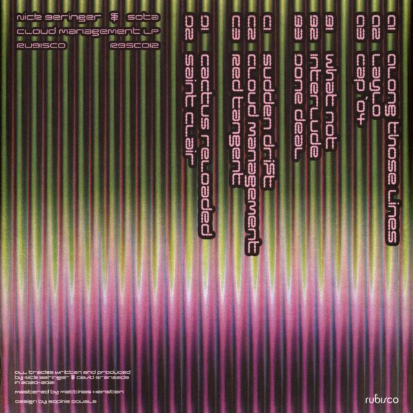 Nick Beringer & Sota - Cloud Management LP Vinyl Minimal House Deep House Ambient Downtempo Breakbeat
