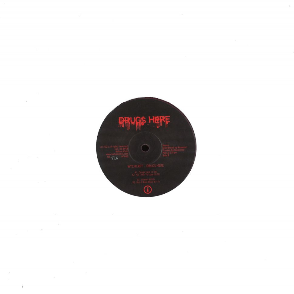 WTCHCRFT - Drugs Here WTCHCRFT - Drugs Here Vinyl Acid Techno Electro Techno