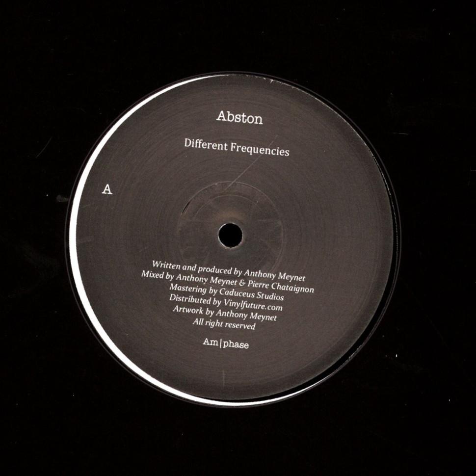 Abston - Different Frequencies EP (Vinyl) Minimal Techno Minimal House Am|Phase – AMPHASE001