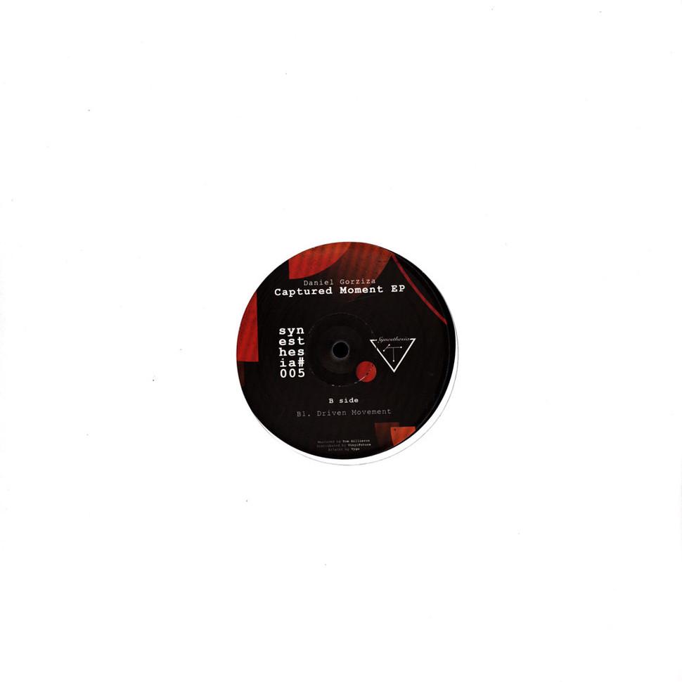 Daniel Gorziza - Captured Moment EP (Vinyl) Minimal House Tech House Synesthesia – SYNSTH005