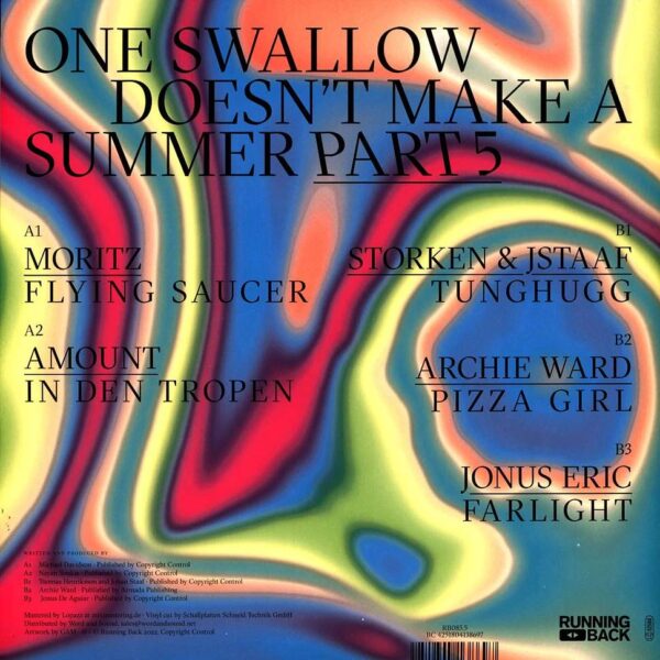 Various - One Swallow Doesn’t Make A Summer Part 5 (Vinyl) Deep House Tech House Italo-Disco Trance Running Back – RB085.5