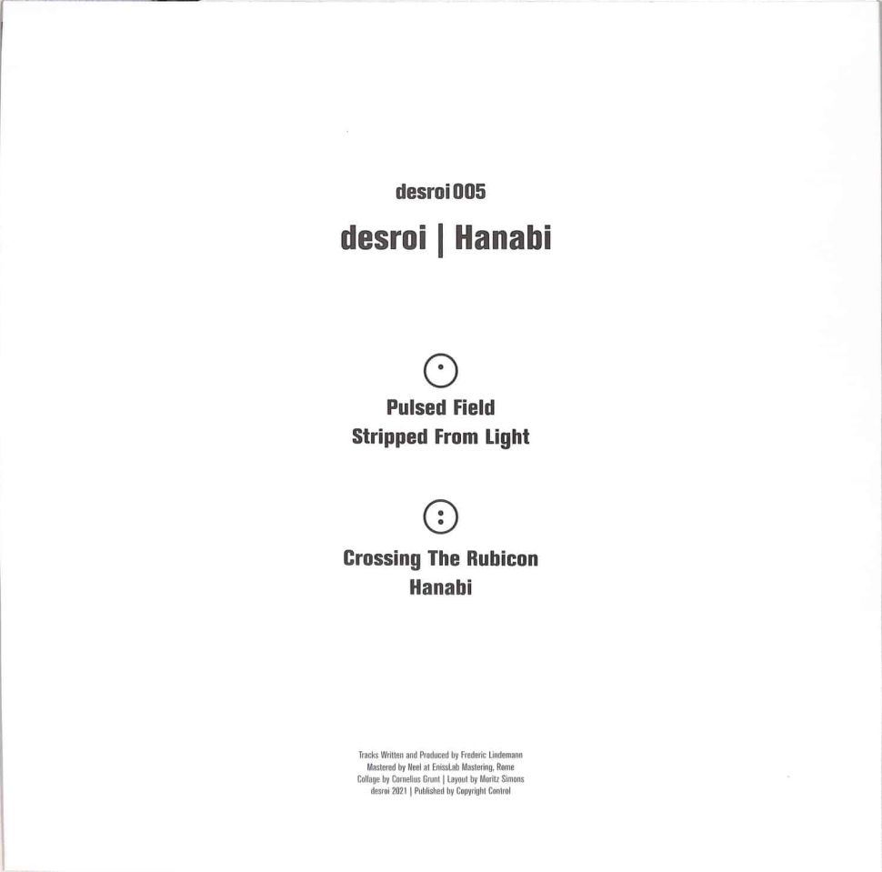 Desroi - Hanabi (Vinyl) Techno Desroi – DESROI005