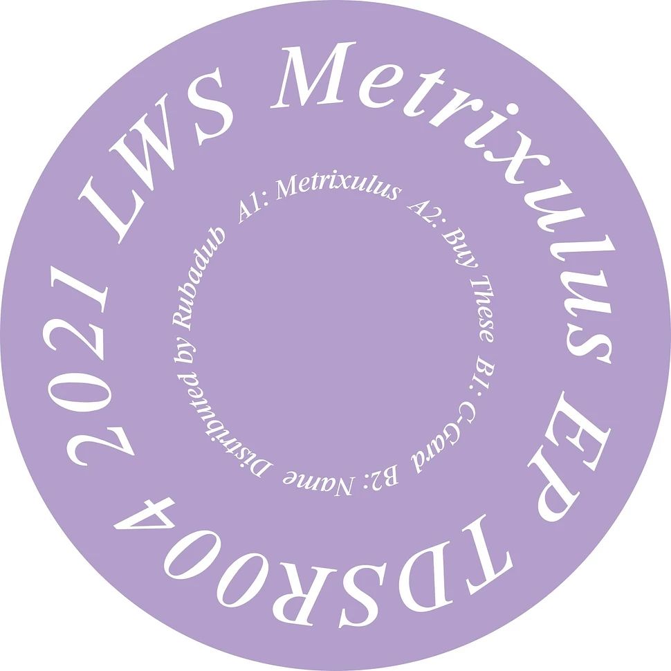 LWS - Metrixulus EP (Vinyl) Techno Bass Tdsr – TDSR004