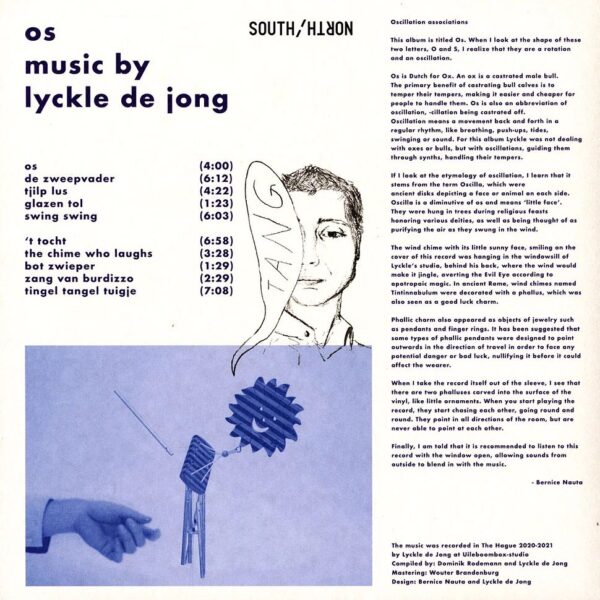 Lyckle de Jong - Os (LP) (Vinyl) Abstract Experimental Leftfield Electronica Electro South of North – SONLP-007