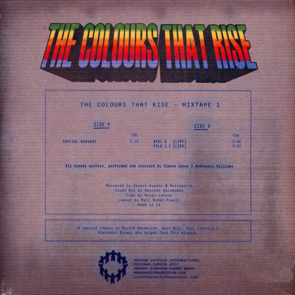 The Colours That Rise - Mixtape 1 (Vinyl) Electro House Breaks Rhythm Section International – RS042