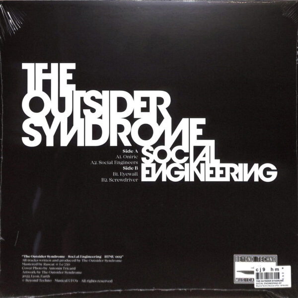 The Outsider Syndrome ‎- Social Engineering EP (Vinyl) Techno Breaks Electro Darkwave Beyond Techno - Musical UFO's – BTMU002