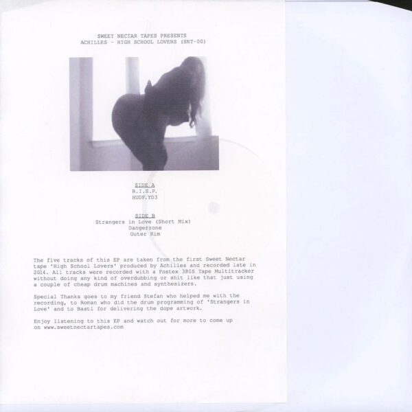 Achilles - High School Lovers (Vinyl) House Music Electro Deep House Sweet Nectar Tapes – SNT00