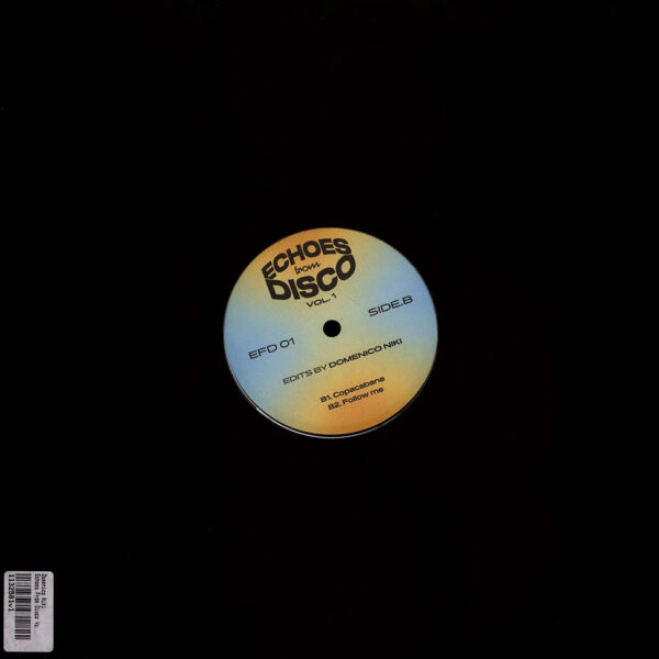Domenico Niki - Echoes From Disco Vol.1 (Vinyl) Disco Boogie Afrobeat Echoes From Disco – EFD01