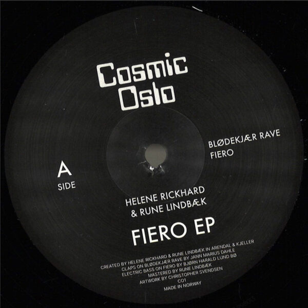 Helene Rickhard & Rune Lindbaek - Fiero EP (Vinyl) House Music Ambient Downtempo Cosmic Oslo