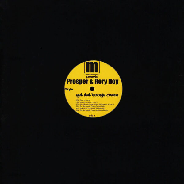 Prosper & Rory Hoy - Get Dat Boogie Chase (Promo) (Vinyl) Breakbeat Breaks Hip Hop Big M Productions – BigMP14