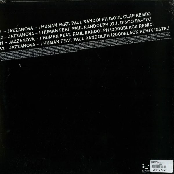 Jazzanova - I Human (Remixes 1) (Vinyl) House Music Future Jazz Sonar Kollektiv – SK240