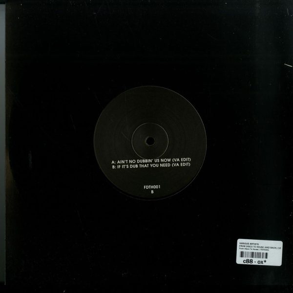 Various - From Disco To House (And Back) (Vinyl) Disco Edits NuDisco FDTH – FDTH001